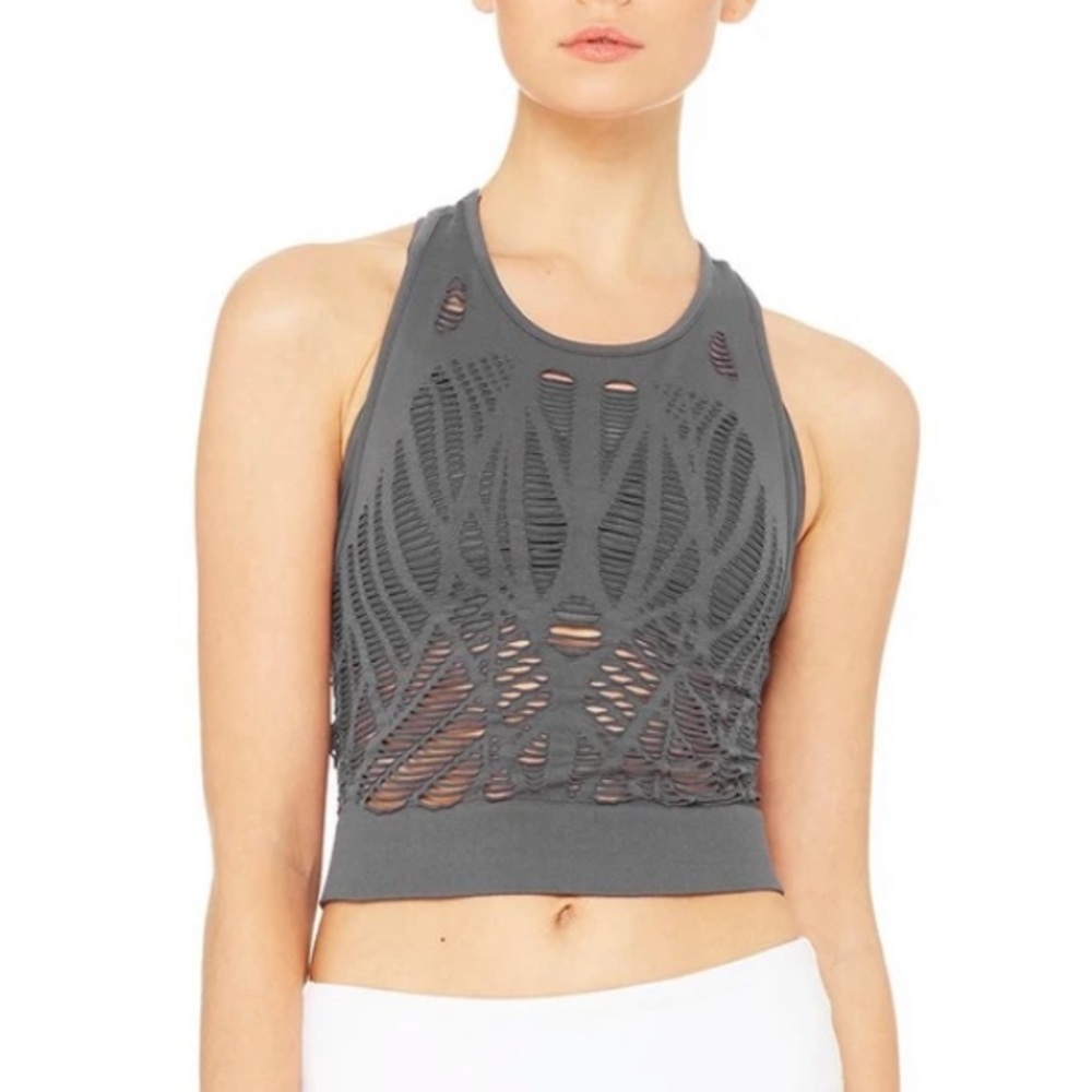 Alo Vixen Fitted Crop Tank (S)
